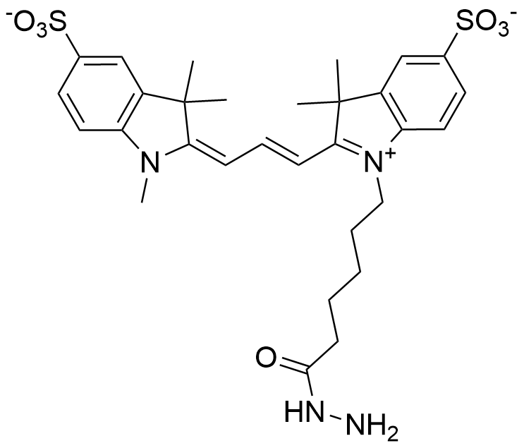 磺酸花菁染料 Sulfo Cy3 hydrazide