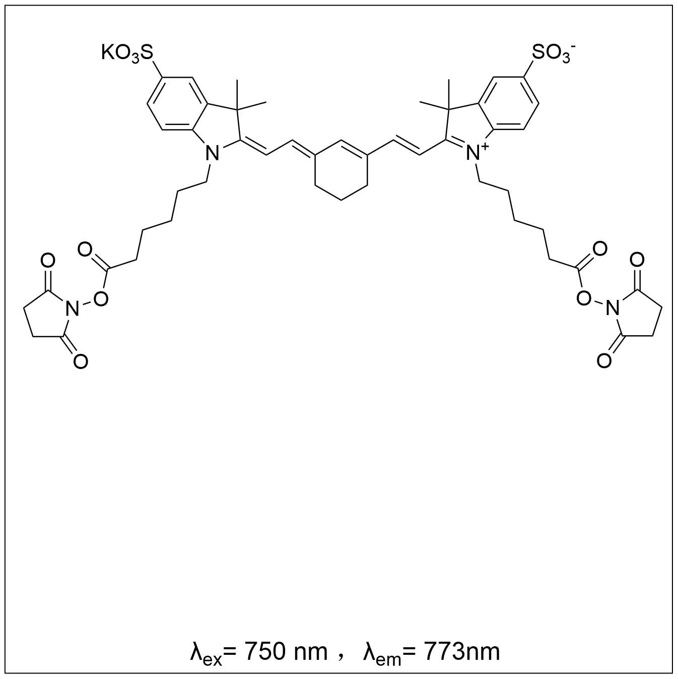 磺酸花菁染料 Sulfo Cy7 bis-NHS ester