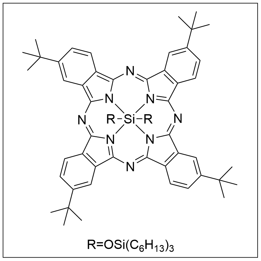 2,9,16,23-四叔丁基-29H,31H-酞菁雙(三己基硅氧基)硅烷