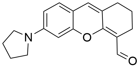 2,3-Dihydro-6-(1-piperidinyl)-1H-xanthene-4-carboxaldehyde