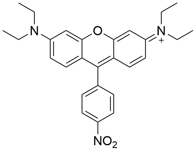 3,6-di(diethylamino)-9-(4-nitrophenyl)xanthenium