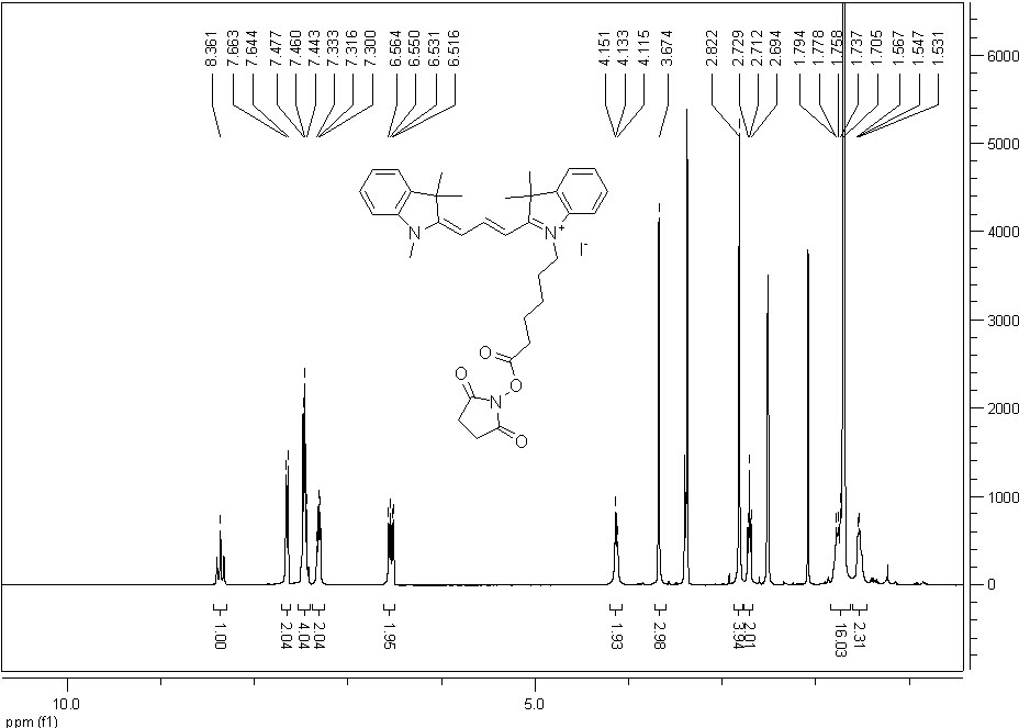 花菁染料Cyanine 3- NHS ester.png